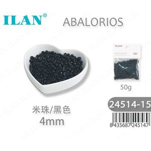 Perline di Riso Ilan Abalorios 4mm Nere 50g per Creazione di Gioielli Artigianali - Product Image 3