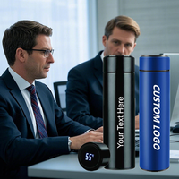Venta al por mayor personalizado 16oz 17oz inteligente termo de negocios botella de agua con logotipo de impresión y embalaje personalizado taza Vasos