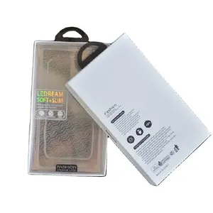 Retail clear pvc plastic box plastic packaging for phone case