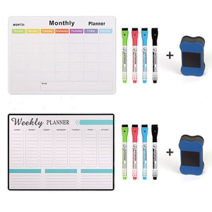 Tableaux blancs magnétiques pour <span class=keywords><strong>réfrigérateur</strong></span>, petits tableaux effaçables à sec pour la planification et l'organisation de la cuisine - Product Image 3