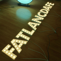 Écran d'affichage électronique géant pour fête d'anniversaire 2026, lettres et chiffres LED géants de 2, 3 et 4 pieds en bois et acier inoxydable