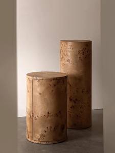 Rachel Donath Vernier Sculpture linéaire présentoir à lit Table d'appoint étagère cachée ronce <span class=keywords><strong>Grain</strong></span> de bois salon Table basse gauche - Product Image 3