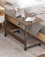 Vente Bureau d'ordinateur moderne blanc pour étudiant avec roues mobiles en bois réglables en hauteur Ordinateur portable à des prix abordables