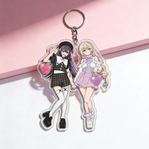 Porte-clés en acrylique personnalisés en gros CCH, porte-clés en acrylique imprimés sur mesure, porte-clés en acrylique de dessins animés - Product Image 5