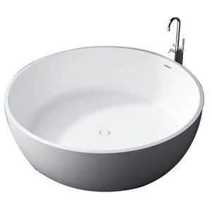 Bañera independiente barata Malasia paseo portátil redondo <span class=keywords><strong>en</strong></span> bañera de tamaño pequeño de 60 pulgadas - Product Image 4