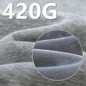 Custom Logo 420 Grams Fleece Oversized No String Unisex Solid Spring <b>Hoodies</b> Wholesale for - Product Image 2