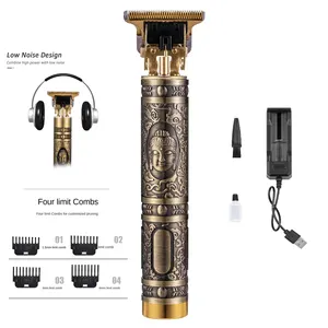 Nouveau T9 tondeuses à cheveux Dragon bouddha Usb Rechargeable sans fil tondeuses hommes professionnel barbier électrique coupe de cheveux rasoir