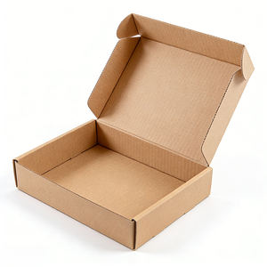 Cajas de Cartón Rígido Plegables para Envíos, con Logotipo Personalizado, Bajo MOQ, al por Mayor, Ecológicas, de Cartón Corrugado Kraft con Relieve, para Envasado de Alimentos - Product Image 2