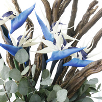 Fleur artificielle oiseau de paradis silicone Strelitzia reginae décoration de la maison