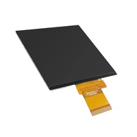 Layar TFT LCD IPS 4.0 Inci Resolusi 480x480 Layar Persegi Panjang Antarmuka RGB 40pin Hitam Kecerahan 400 Nits LED 1