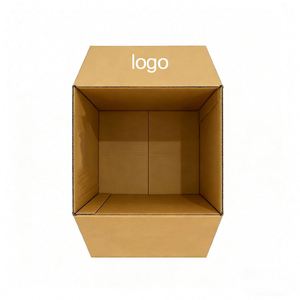 Boîte d'expédition en carton ondulé marron personnalisable, design gratuit, directement de l'usine, robuste, recyclable, idéale pour le commerce électronique et l'emballage de produits - Product Image 1