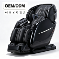 Fauteuil de massage électrique de luxe à gravité zéro 4D en cuir véritable vibrant pour la physiothérapie des pieds Shiatsu