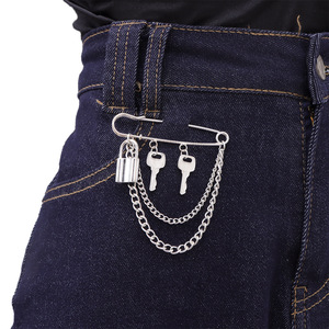 Broche de mode en forme de serrure, en alliage de zinc, unisexe, accessoire de bijoux pour usage quotidien - Product Image 6