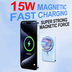Cargador Inalámbrico Magnético con Logotipo Personalizado, Banco de Energía de 10000 mAh para <span class=keywords><strong>iPhone</strong></span> 15/16/17 <span class=keywords><strong>Pro</strong></span> <span class=keywords><strong>Max</strong></span>, Mini, Batería <span class=keywords><strong>Externa</strong></span> Portátil - Product Image 2
