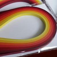 Fabricant vente directe travail manuel couleurs faites à la main papier quilling set irisation papier quilling