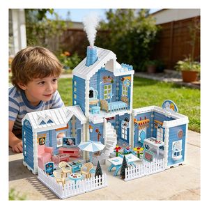 Villa de Princesas de Plástico para Accesorios, Balcón, Piscina, Dormitorio, Ascensor, Muebles, Juego de Construcción DIY, Regalo para Niñas, Niños y Familia - Product Image 6