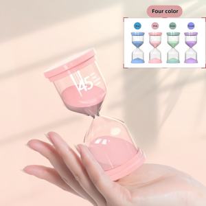 Minuteur <span class=keywords><strong>Sablier</strong></span> Créatif en Verre Fait Main Couleur Macaron <span class=keywords><strong>pour</strong></span> Enfants, Cadeau Idéal <span class=keywords><strong>pour</strong></span> le <span class=keywords><strong>Brossage</strong></span> des <span class=keywords><strong>Dents</strong></span> et la Lecture (10/15/45 Minutes) - Product Image 3
