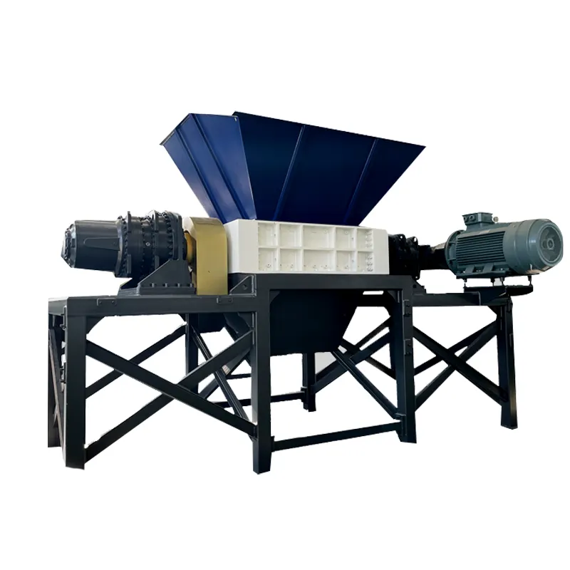 Professional Manufacturer of Dual-Shaft Shredders Capable of Shredding Wood Plastic Metal Electronic Waste for Recycling