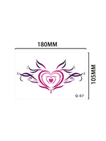 Autocollants de tatouage corporel temporaires sexy imperméables pour adultes, tatouages corporels sexy imprimés sur du papier durable
