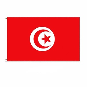 Envío Rápido, Listo para Enviar, Bandera de Túnez 100% Poliéster 3x5 pies - Serigrafiada, para Seguros Automotrices, Educación, <span class=keywords><strong>Agencia</strong></span> de Viajes - Product Image 1