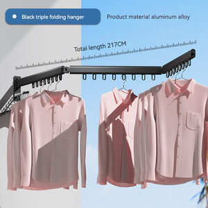 벽걸이 형 빨랫줄 옷걸이 랙 접이식 옷걸이 개폐식 알루미늄 합금 천 걸이 건조 랙