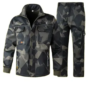 Men's camo lightweight bomber jacket Windbreaker Softshell varsity jacket jacket set