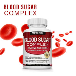 توفر شركة تصنيع المعدات الأصلية كبسولات سكر الدم القرفة ملبري الدعم الغذائي لمستويات السكر في الدم - Product Image 1