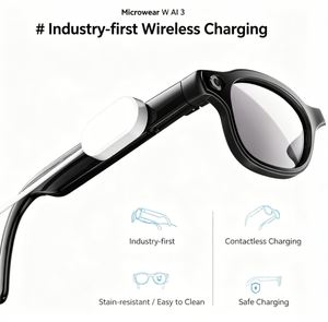 Gafas Inteligentes Airsense con Traductor, Carga Magnética, Asistente IA, Traducción en Tiempo Real, Llamadas Telefónicas, Cámara - Product Image 4