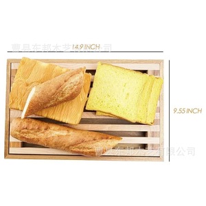 Bandeja de madera para cortar pan, tabla de cortar, rebanador de pan, bandeja doméstica para guardar migas de pan, bandeja doméstica de madera maciza - Product Image 4