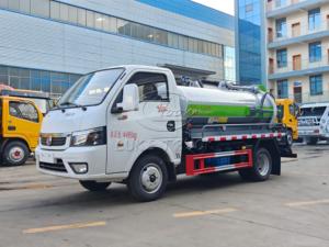 6 Wheel Dongfeng Vacuum Sewage Suction Truck 3CBM, Easy Access Underground Basement, Ideal for Toilet Septic Tank Waste Cleaning - Product Image 4