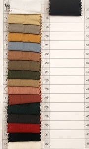 Tissu en sergé double froissé 2 couches en coton, couleur unie, doux pour la peau, prêt à l'emploi, pour parka, veste et pantalon - Product Image 2