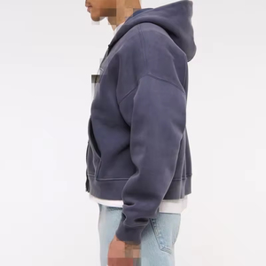 Felpa con cappuccio integrale da <span class=keywords><strong>uomo</strong></span> personalizzata con Logo di marca in cotone di 100% qualità stampa digitale top invernali - Product Image 4