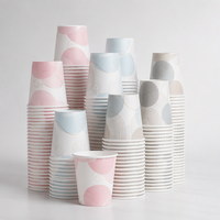 Gobelets jetables colorés biodégradables et écologiques en papier de qualité alimentaire, imperméables, pour bain de bouche et rinçage (APP)