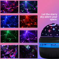 Luces LED de Cielo Estrellado, Lámparas Nocturnas para Dormitorio, 5V USB, Decoración, Proyector de Atmósfera, Lámpara de 360° °   Decoración Giratoria para Bodas y Navidad