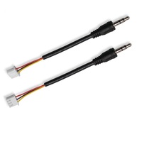 Fiche jack 3.5mm mâle ST XH Connecteur à pas de 2.54mm Câble audio