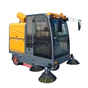 Barredora Eléctrica de Carreteras, Limpiadora Industrial de Pisos de Fábrica con Sistema de Cepillos para Limpieza de Calles Municipales - Product Image 5