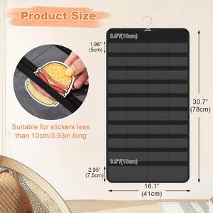 Organizador Colgante de Doble Cara, Portátil y Plegable, de Alta Resistencia, con 80 Bolsillos, para Exhibición de Tarjetas en Tiendas Minoristas, Exhibidor de Pared - Product Image 5