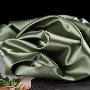 Nefes polyester kraliyet mavi saten kumaş katı renk ağır ipek saten kumaş elbiseler kadınlar için parti - Product Image 4