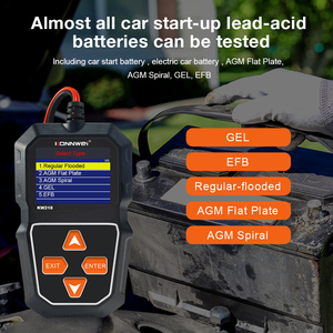 Testeur de capacité de batterie au lithium et au plomb-acide 12V, outil de diagnostic automobile, analyseur de batterie de <span class=keywords><strong>voiture</strong></span> Konnwei Kw218 - Product Image 6
