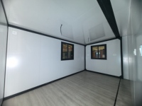 Kits de maisons conteneurs pliables extensibles de 20 pieds, maisons préfabriquées 2 chambres pour hôtel, appartement, jardin