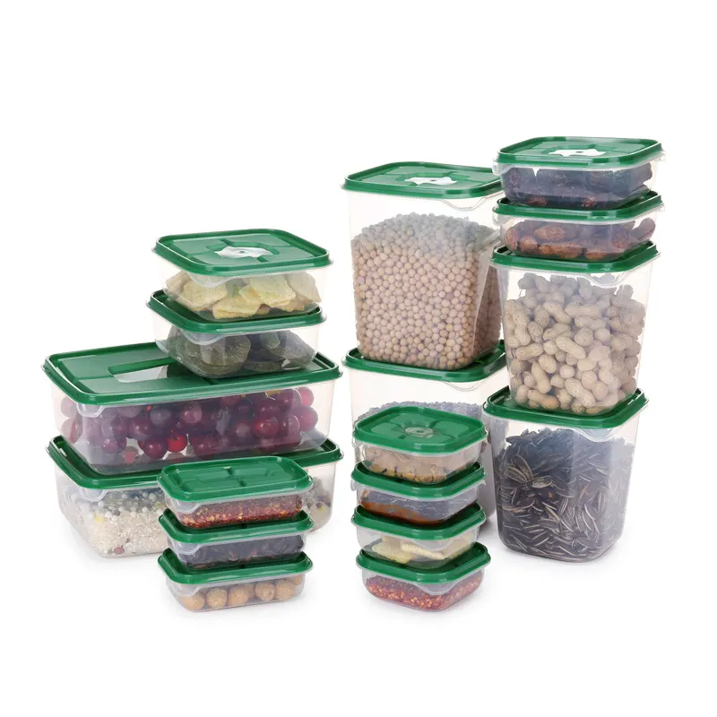 Оптовая Продажа BPA бесплатно Воздухонепроницаемой 17 штук пакет PP пластиковый пищевой контейнер для хранения холодильник пищевой контейнер еды коробка для хранения с крышкой