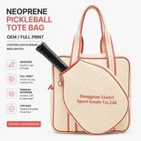 Sac de transport de pickleball personnalisé avec logo, pochette pour raquette, sac de sport en néoprène imprimé sur mesure pour articles promotionnels de club