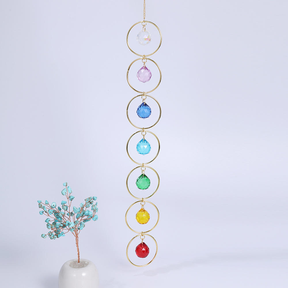 Colorful crystal gold ring/As shown in the figure