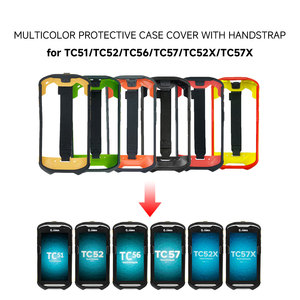 Étui de téléphone portable <span class=keywords><strong>Zebra</strong></span> SG-TC5X-EXO1-01 Rouge PVC Étanche Pare-chocs Sangle de main Protection pour TC51 TC510K TC56 <span class=keywords><strong>TC52</strong></span> - Product Image 4