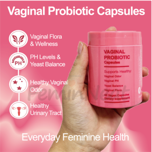 Cápsulas Probióticas de Hierbas Naturales Orgánicas Personalizadas, 60 Unidades, para la Higiene Femenina, para una Flora Vaginal Saludable y sin Olor - Product Image 4