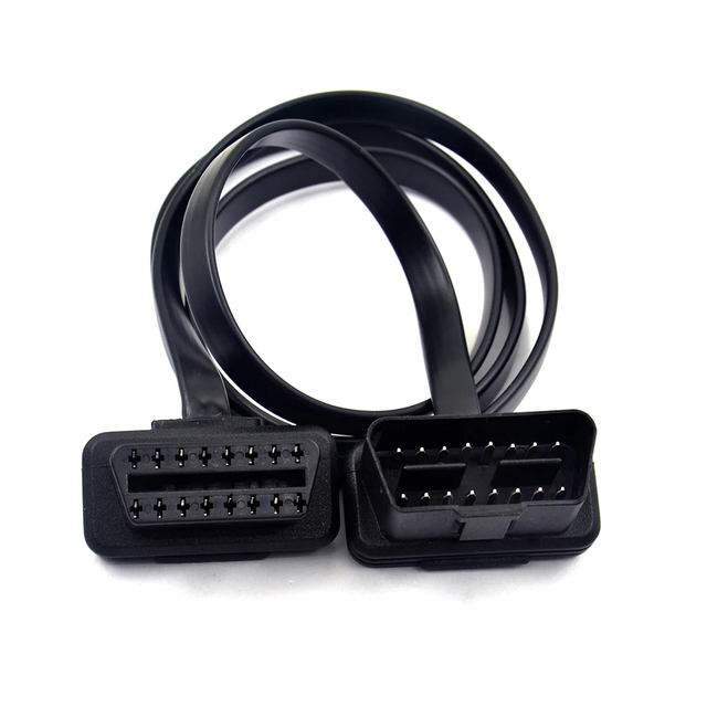 OBD2 Wiring Harness for Toyota 1 Meter Noodle Cable 17PIN/22PIN/16PIN Male Female Connector PVC Insulation for Older Vehicles