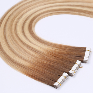 Slavic Double Drawn Russian Human <strong>Hair</strong> <strong>Tape</strong> <strong>Hair</strong> <strong>Extension</strong>, Luxury Natural Remy Cuticle <strong>Tape</strong> In <strong>Hair</strong> <strong>Extension</strong> - Product Image 3