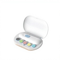 Nouvelle conception de coupe-ongles pour bébé, sûr, doux, silencieux, lime à ongles électrique pour bébé avec lumière LED, manucure nocturne pour nourrissons