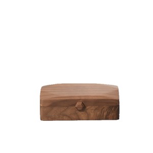 Caja de joyería de madera de nogal de 18x10,5x5,5 cm con compartimento para reloj y anillo para almacenamiento en el escritorio - Product Image 5