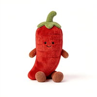 Peluche de piment doux personnalisée de haute qualité, jouet en peluche drôle de dessin animé, poupées de piment rouge pour cadeaux d'enfants, peluche de piment doux